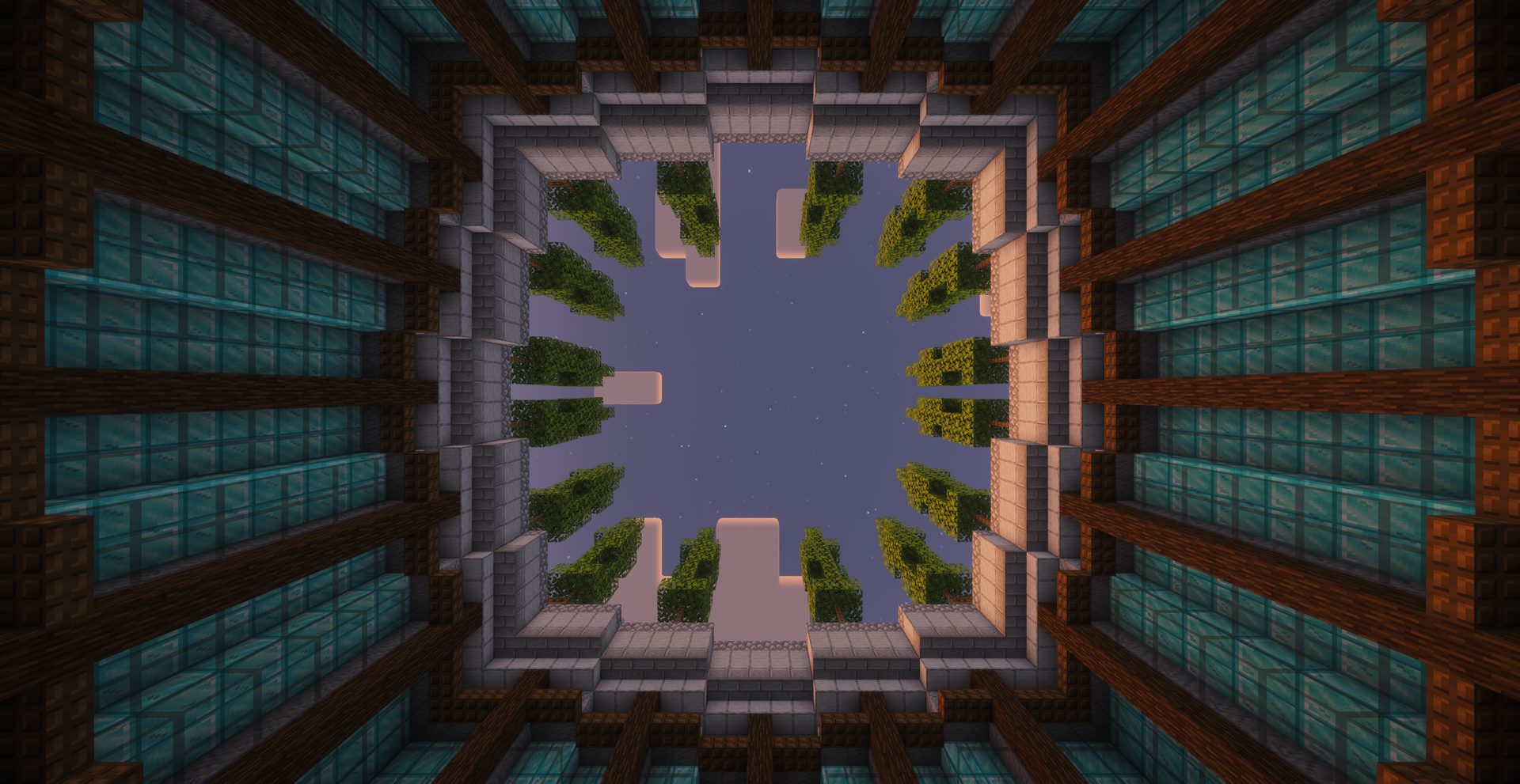 Verite courtyard, in-game screenshot